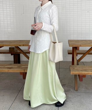 Green Parks AnriettMusee ふくれジャガードシャツ Off White