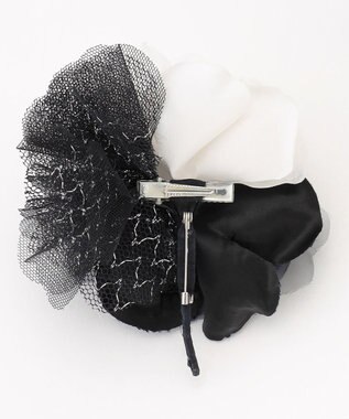 ANY SIS ツインレース コサージュ ネイビー系