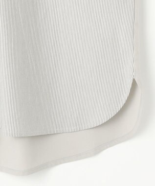 ANY SIS S 【洗える】シルケットストライプドルマン カットソー ミントストライプ