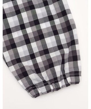 Wing 【パジャマ】長袖・長ズボン　綿100%　チェック柄　ウイング／ワコール　EP4000 ブラック