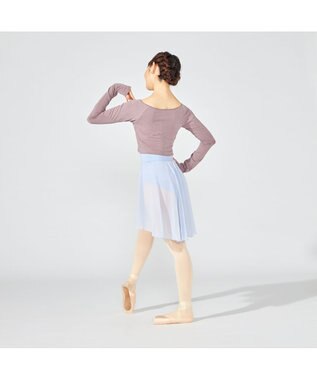 Chacott ラウンドネック・ショートトップ (サーモギア(R)糸使用） グレイッシュライラック