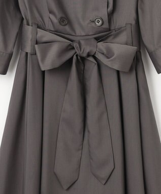 Feroux トレンチ風 ワンピース グレー系