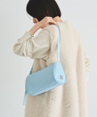 russet ソフトレザーロールショルダーバッグ(CE-1661) Sax