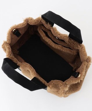 23区 VIOLAd'ORO ELMO エコムートン トートバッグ ダークブラウン系