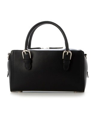 UNBILLION 【テレビ ドラマ着用アイテム】カシュカシュ cachecache / ベルトディテール横長ボストンバッグ ブラック