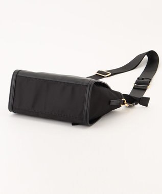 LA BAGAGERIE 【MONICA】ナイロンコンビショルダーバッグ ブラック