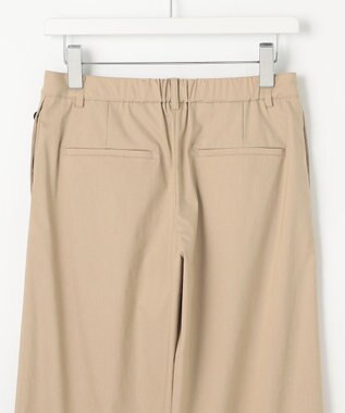 J.PRESS LADIES 【セットアップ対応・洗える】セルロースリネンストレッチ ワイド パンツ ベージュ系