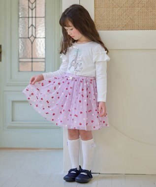 ANY KIDS フレンチモチーフ 長袖 Tシャツ エクリュ