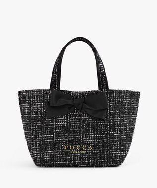 TOCCA 【キャンセル分販売中！】30th Anniversary MY PRECIOUS CUSTOMIZED BAG カスタマイズバッグ ブラックツイード×大リボン×ショートショルダー