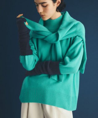 UNFILO カシミヤブレンド クルーネックニット ミント