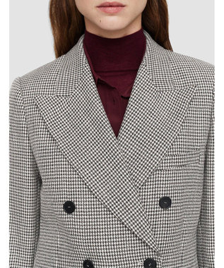 JOSEPH フルイドムリネ　ダブルブレステッドジャケット Ivory/Arabica