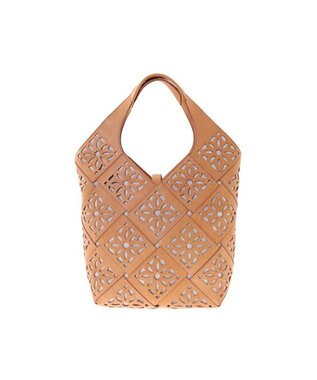 genten サステナブルカットワーク トートバッグ（大） ヌメベージュ