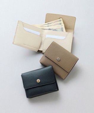 TOPKAPI 【Breath TOPKAPI】ELAN エラン シュリンクレザー 折り財布 /8ポケット/軽量 ブラック