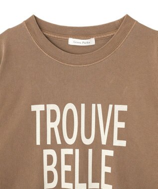 Green Parks ピグメントロゴＴシャツ Brown