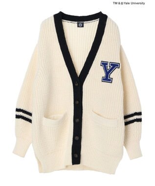 AMERICAN HOLIC ＴＭ＆Ｒ　ＹａｌｅＵｎｉｖｅｒｓｉｔｙニットカーディガン Ivory