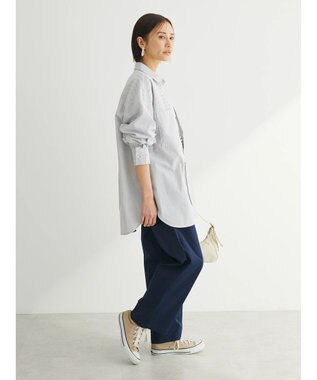 Green Parks イージーケア　ゆったりシャツ Gray Mixture