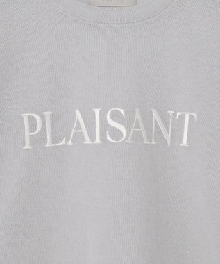 UNFILO シアーフォルムニット クルーネック グレーロゴ