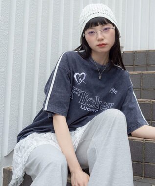 WEGO 【ユニセックス着用ITEM】スリーブラインロゴBIG　T（SS）