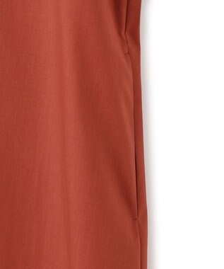 23区 L 【一部店舗限定/UVカット/洗える】タイプライター サック風 ワンピース テラコッタ系