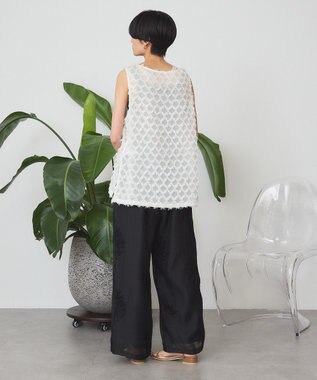 AMERICAN HOLIC Ｖネックシャギーベスト Ivory