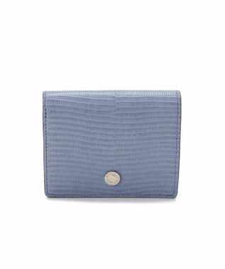 TOPKAPI 【TOPKAPI】イタリアンレザー リザード型押し 二つ折り 財布 LUCIA ルチア ブルーグレー