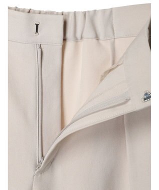 Green Parks ワンタックカーヴィーパンツ Light Beige