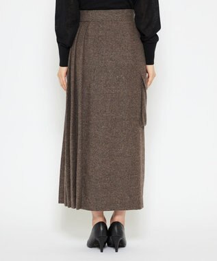 uncrave ネップツイード スカート（uncrave WHITE） ネップブラウン