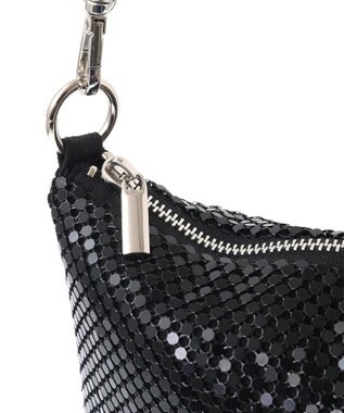 Green Parks ・ＱＵＯＮ　メタルメッシュチェーンショルダー Black