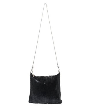 Green Parks ・ＱＵＯＮ　メタルメッシュチェーンショルダー Black