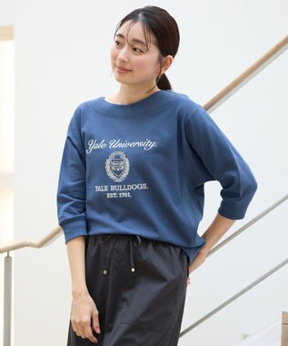 ANY カレッジコラボトレーナー ネイビー×オフ刺繍(YALE)