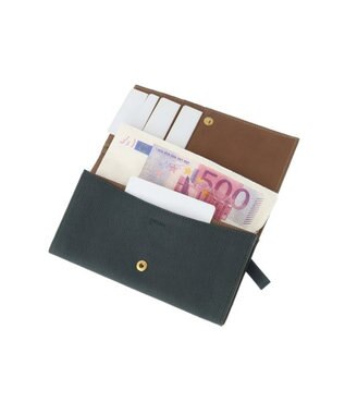 genten 【新型】フレスコ 長財布 グレー