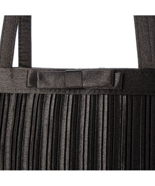 UNBILLION カシュカシュ cachecache / サテンプリーツサブバッグ ブラック