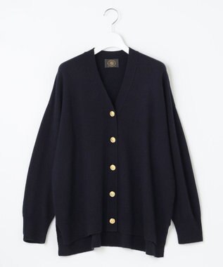 J.PRESS LADIES 【120周年企画・洗える】CASHMERE BLEND カーディガン ネイビー系