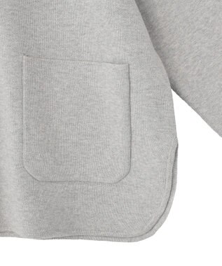 AMERICAN HOLIC Wフェイスラウンドヘム ラグランニットカーディガン Gray Mixture