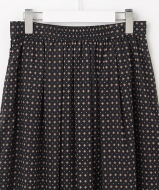 J.PRESS LADIES 【洗える】 ジオメトリック ギャザー スカート グレー系5