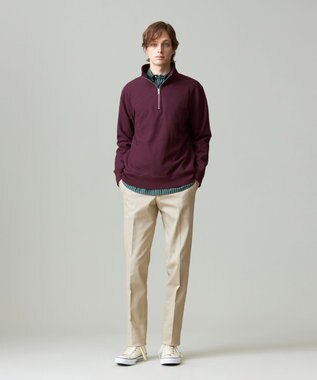 J.PRESS MEN ピースダイ トリコチンストレッチパンツ ベージュ系