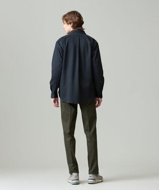 J.PRESS MEN ピースダイ トリコチンストレッチパンツ カーキ系