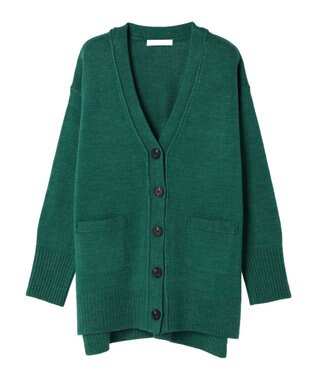 Green Parks 杢調Ｖネックカーディガン Green