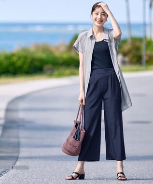 Tiaclasse クロシェ編みトートバッグ ブラウン