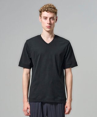 JOSEPH HOMME 【HIGH GRADE LINE】東北コットン  VネックTシャツ ブラック系
