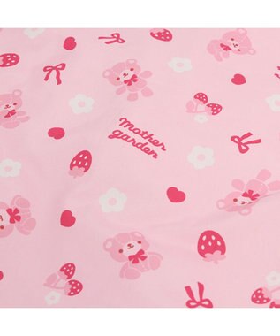 Mother garden マザーガーデン くまちゃん キッズはんてん 100～120cm / 120～140cm ピンク（淡）