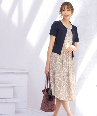 Tiaclasse クロシェ編みトートバッグ ブラウン