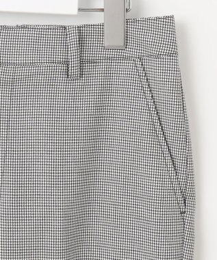 J.PRESS LADIES L 【洗える】シャークスキンハウンドトゥース テーパード パンツ ライトグレーチェック系3