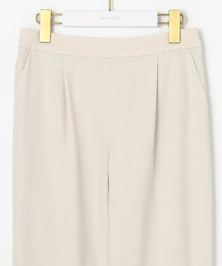 ANY SIS 【セットアップ対応】セレモニーダブルクロス テーパード パンツ ベージュ