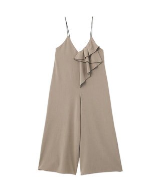 YECCA VECCA ラッフルキャミオールインワン Dark Beige
