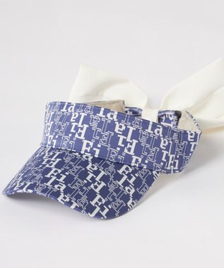 FILA GOLF／marie claire 【FILA GOLF】取り外し可能リボン付きサンバイザー