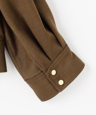 自由区 L 【17号サイズまで展開・SHIHOさん着用】デニムライクツイル ジャケット ブラウン