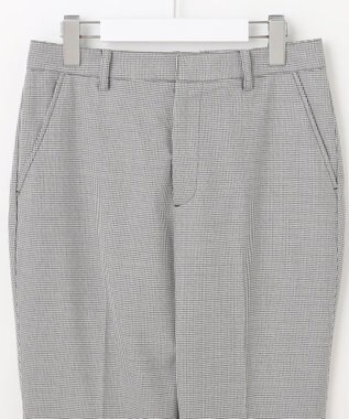 J.PRESS LADIES L 【洗える】シャークスキンハウンドトゥース テーパード パンツ ライトグレーチェック系3