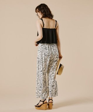 San-ai Resort（三愛水着楽園） ロングパンツセット　9M・11L　【Coral veil（コーラルヴェール）】 ブラック