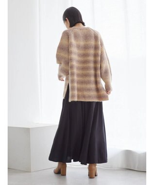 AMERICAN HOLIC グラデーションラグランニットプルオーバー Beige